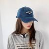 Versatile Fashion Embroidered Denim Letter Washed Sunshade Korean Baseball Cap Men'S And Women'S Trend Breathable