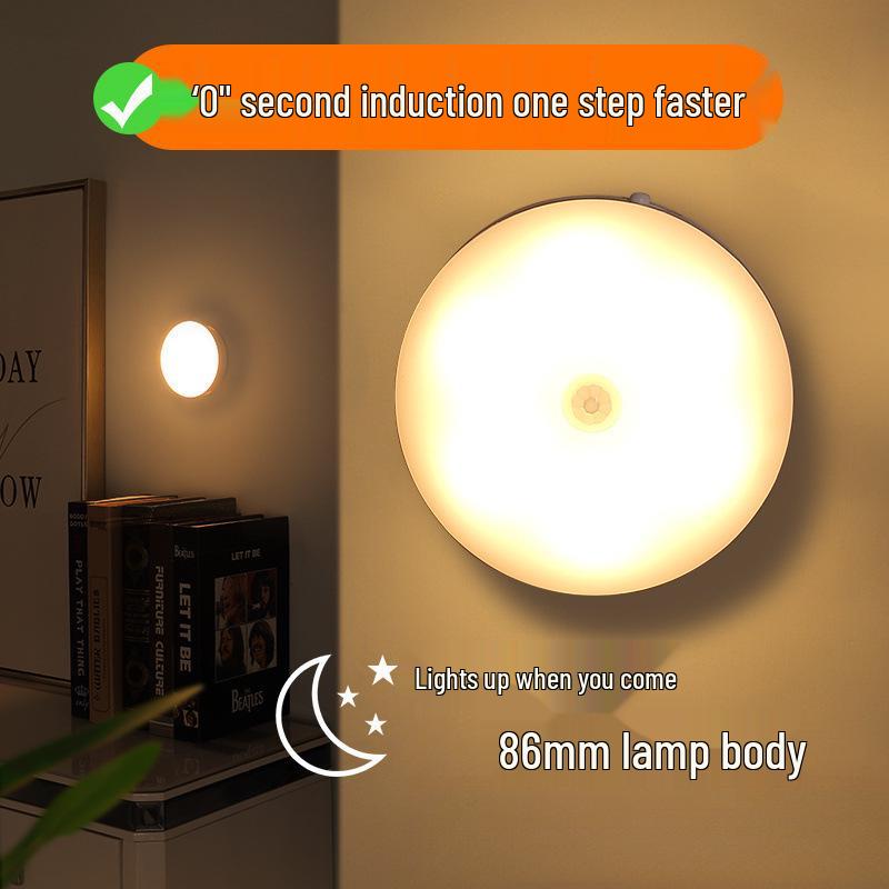 Rechargeable Smart Sensor Night Light for Bathroom, Stairway & Corridor - Energy Saving