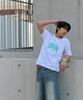 AMOU Cali Bear Half T-Shirts White