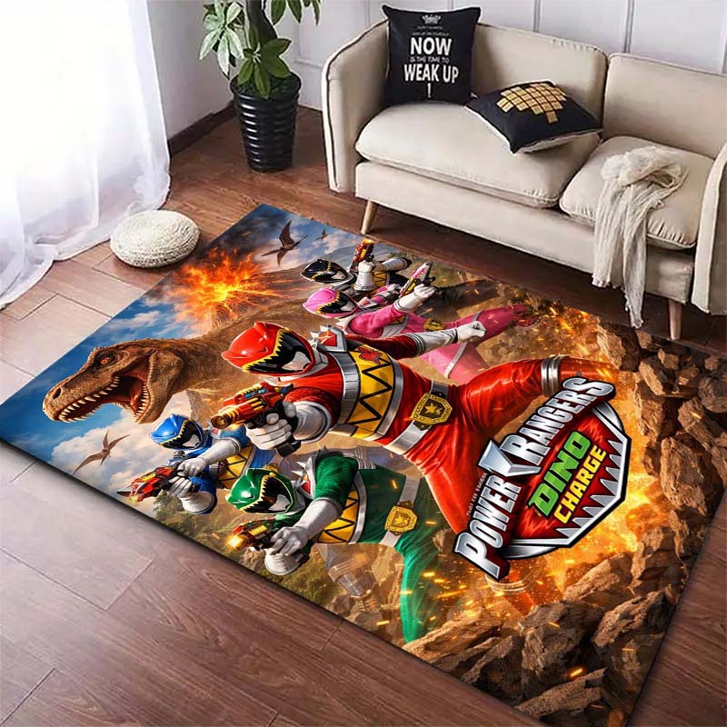 Bedroom, living room, office swivel chair rug, Super Sentai print, home bedroom bedside bathroom mat, housewarming gift.