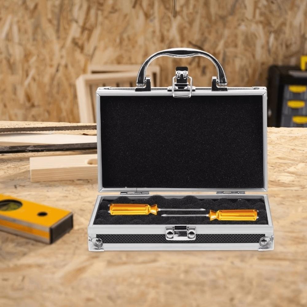 Drop-Resistant Portable Tool Case Shockproof Safety Briefcase  Jewelry Storage