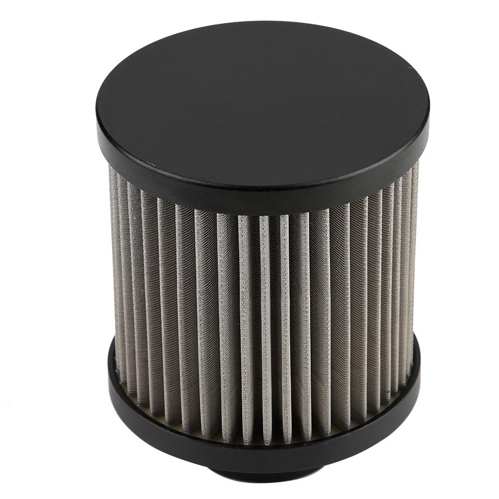 Car Modified Aluminum 2L Oil Catch Can Reservoir with Breather Filter Black