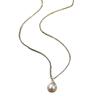 Elegante Perlenkette mit Anhänger Design Sinn Diamant Tropfen Anhänger Temperament Vielseitiger Schmuck