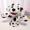 Simulation Little Yellow Dog Hand Puppet Soft Stuffed Plush Dalmatian Toys  Parent-child