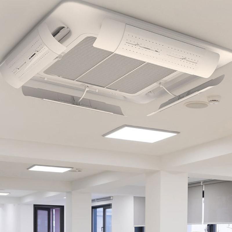 Air Conditioner Deflector Telescopic Angle Adjustable Air Baffle Windshield Deflector for Hanging Air Conditioner Outlet Wing