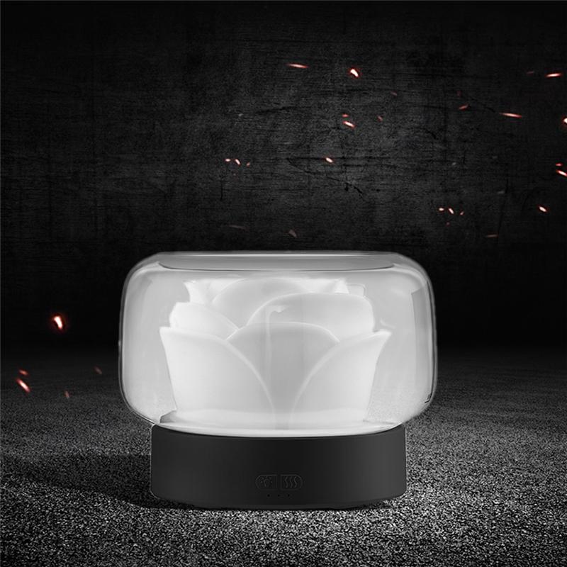 400 ml ziedu gaisa attīrīšanas mitrinātājs aromterapijas ēterisko eļļu difuzors ar atmosfēras gaismu mājsaimniecības ES spraudnim