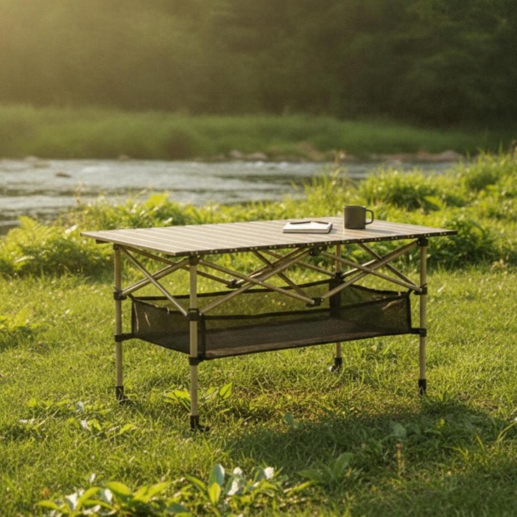 Compact Folding Camping Table Easy to Clean Furniture for Barbecues