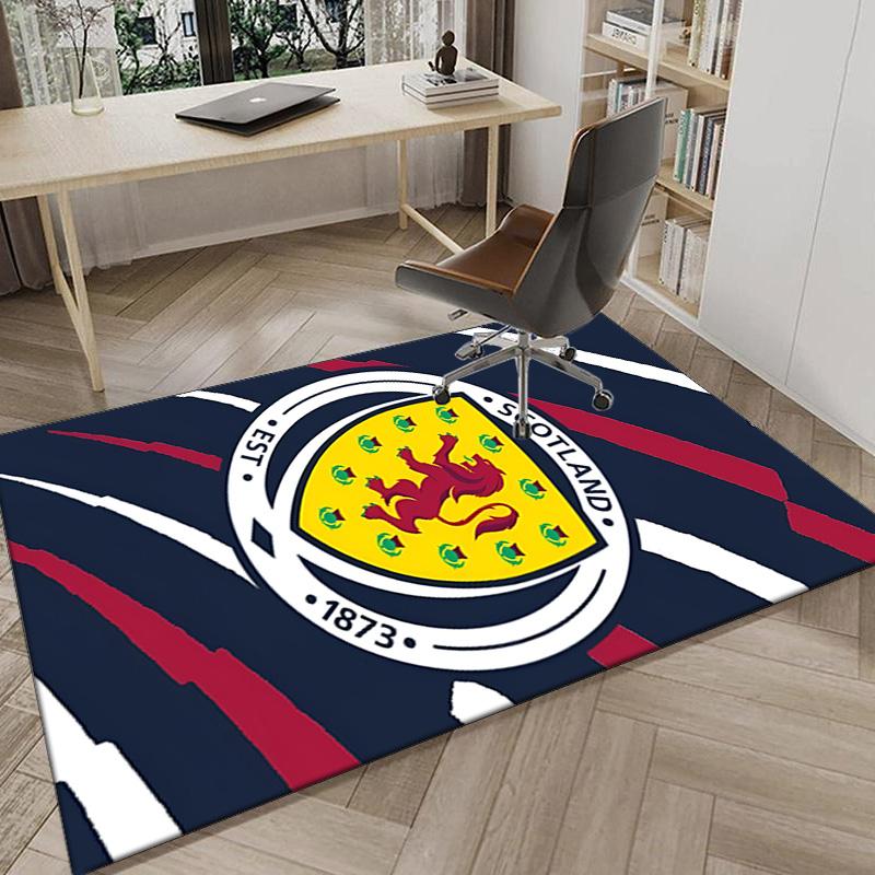 Scotland's Lion Rampant Emblem Area Rug Office rug, Chair Rug, Decor Carpet Livingroom bedroom Mat, Large Size Fan gifts Christmas gifts