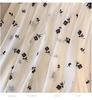 Plus Size Women's Flocking Chiffon Skirt, Loose Fit for 200-350 Jin, Fashionable and Comfortable