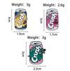 Stylish Creative Juice Soda Pin - Versatile Alloy Badge for Clothing and Bags