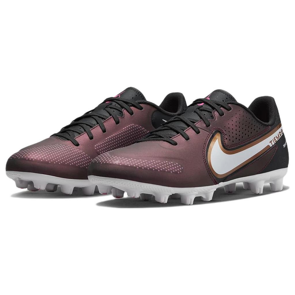 Nike Tiempo Legend 9 School Hg Scarpe da Calcio Uomo Terreno Solido Antiscivolo Durevoli Scarpe da Calcio Nero Marrone DR5973-510