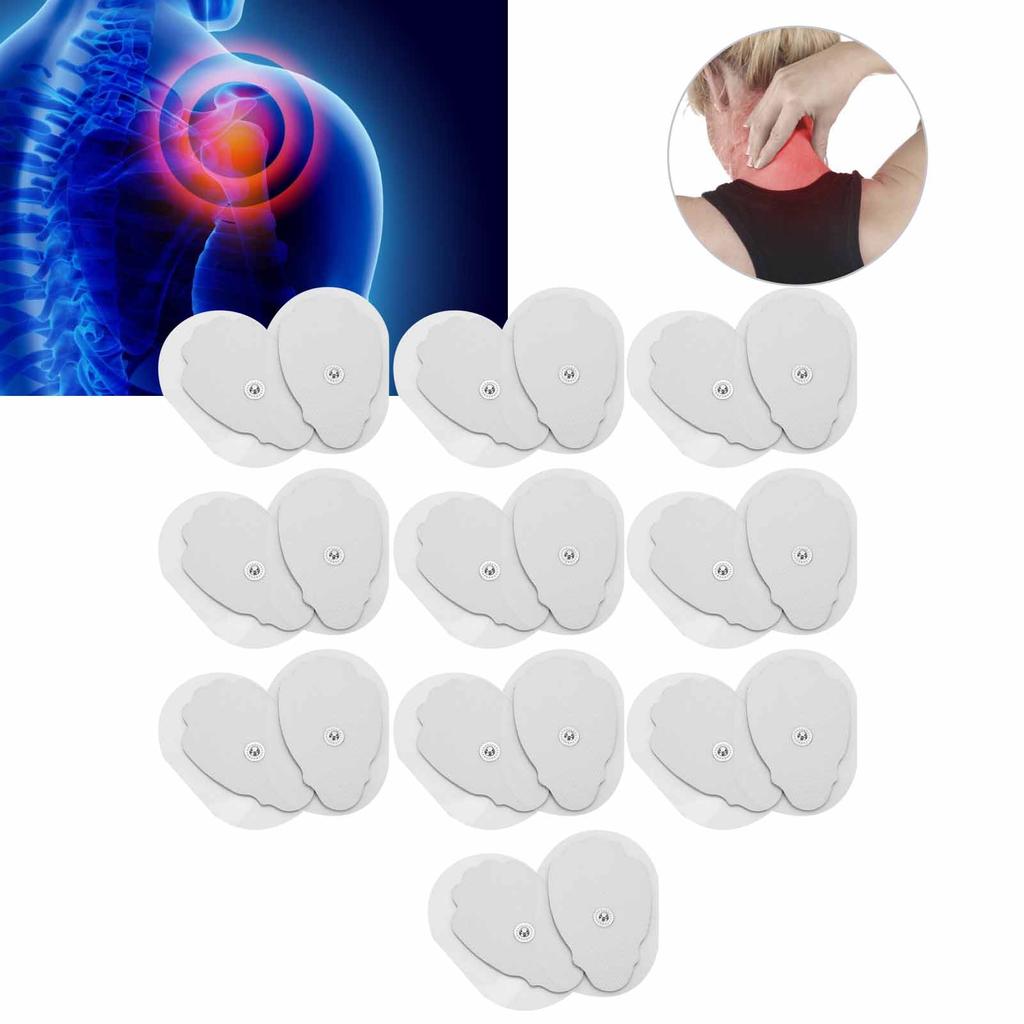 20pcs / Bag NonWoven Fabric Button Type Electrode Pads for TENS Massager Physiotherapy Machine