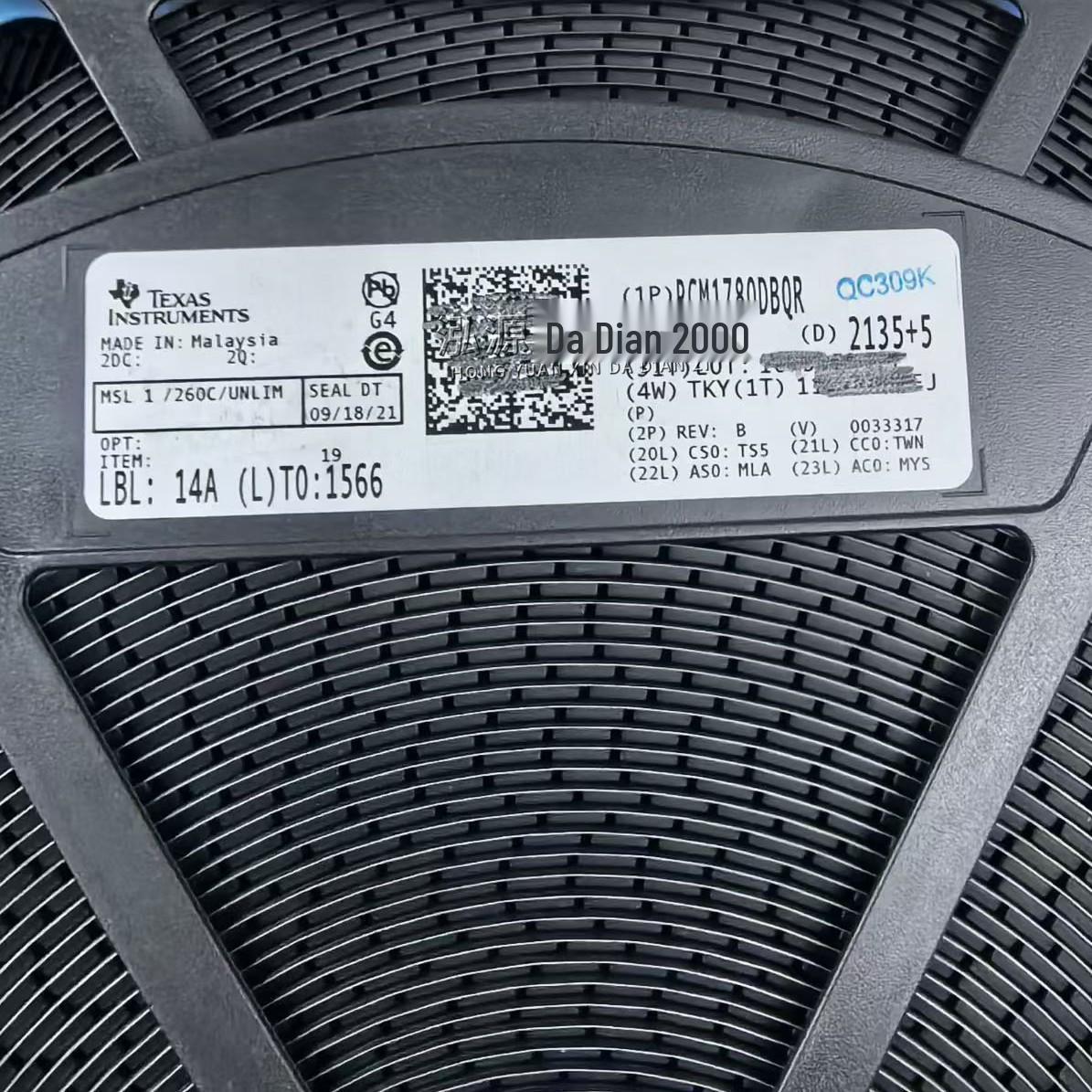 

PCM1780DBQR SSOP16 Digital-to-Analog Converter IC Chip