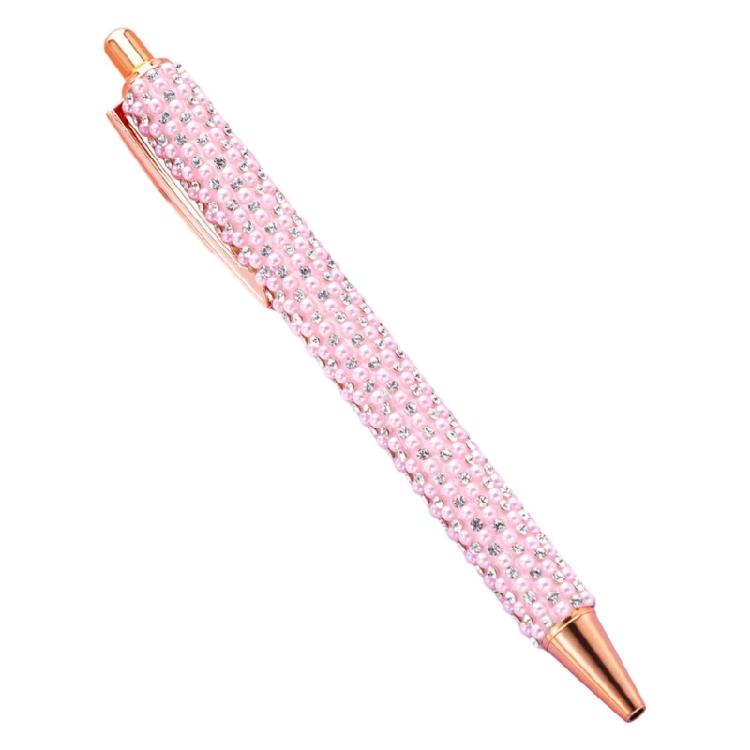 Retractable Ballpoint Pen Business Signature Pen Beads Ballpoint Pen