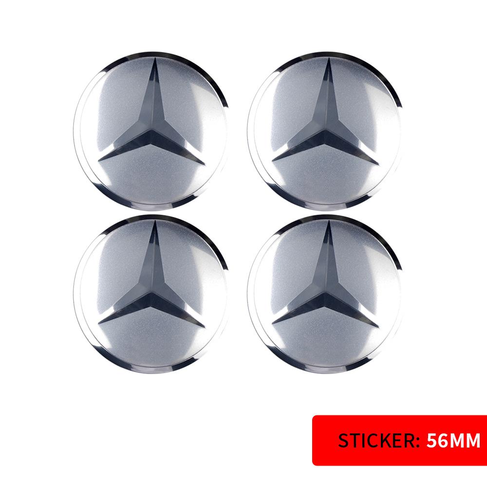 56/60/65MM Car Sticker Wheel Center Covers Hub Cap Emblem Decoration Decal for Mercedes Benz AMG W212 W204 W211 W124 A B S Class