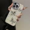 Applicable To Apple 17ProMax Rhinestone Pearl Butterfly Mobile Phone Case iPhone16 Shell Pattern 15 Laser Anti-drop Cover