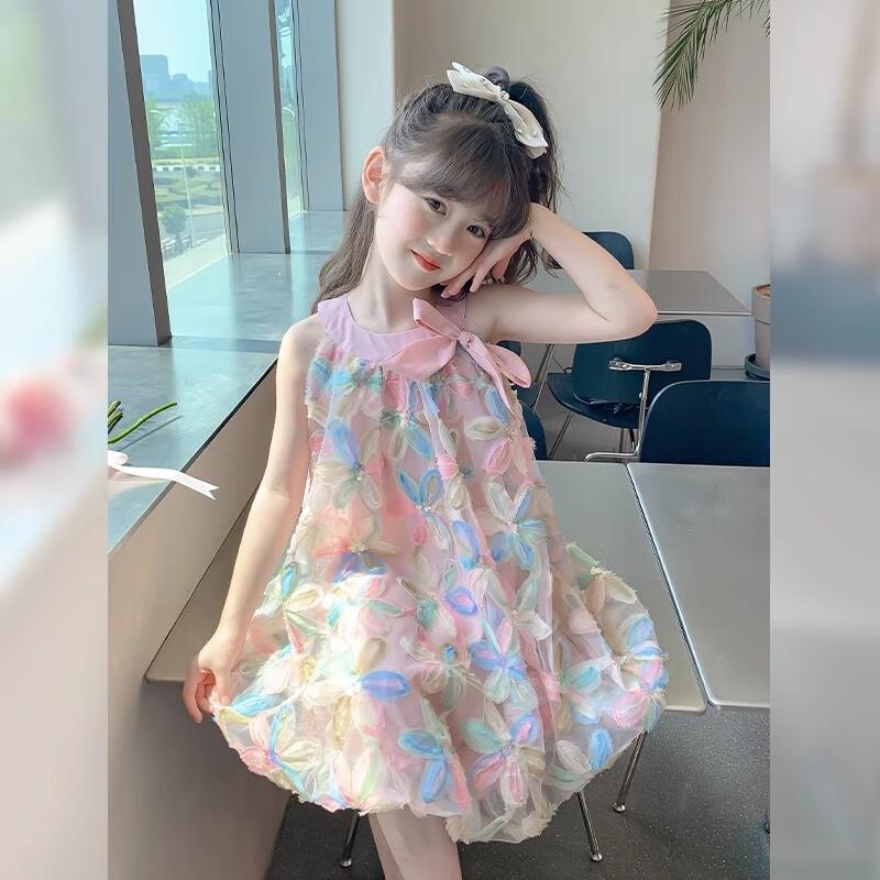 Anneyol Girls' Summer Floral Princess Dress