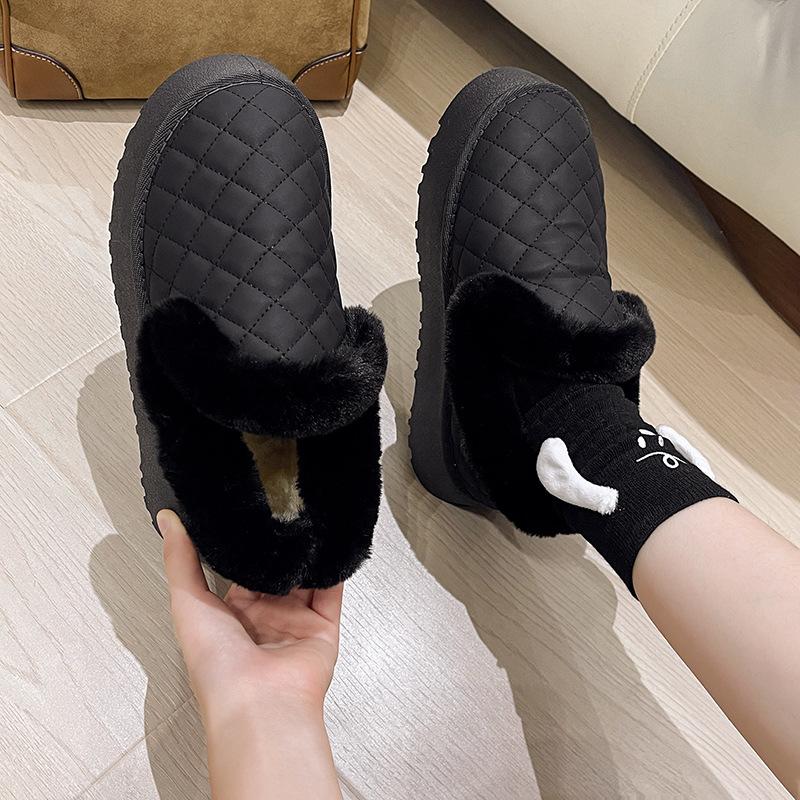 Зимняя женская повседневная модная обувь кроссовки теплые зимние сапоги 35 чёрный 1927₽