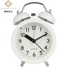 Hanlin Time Decorative Clock Round 1 Inch Metal Silent Scanning Bell Simple Home Alarm Clock Desktop