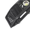 2PCS Black Front Bumper Foglight Grille Grill Fit   A4 S4 B9 2016-2019