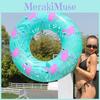 Adult Inflatable Blue Lio Swimming Ring With Print Pattern And 0.2 Pvc Thickness
