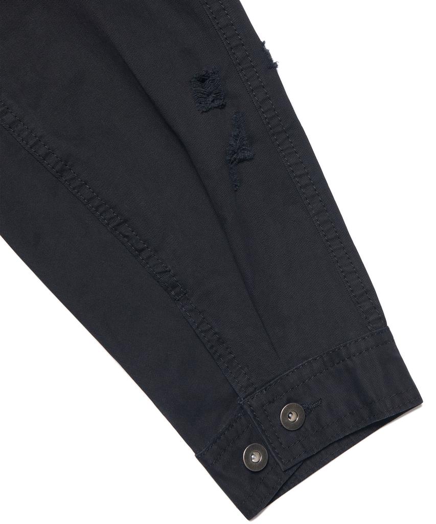 Nomanual I.P Damaged Jacket - Washed Black