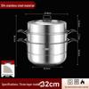 Wutuo 304 Edelstahl 3-Lagen Dampfgarer