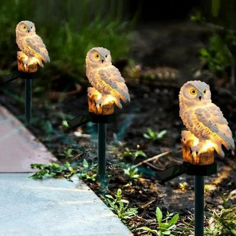 Solar Owl Garden Light Shaped Solar Light Weather Resistant Owl Solar Light for Garden Patio Decor with Automatic Patio Decor