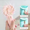 Rechargeable Mini Desk Fan Battery Operated Cooling Device For Home Office Travel Quiet Personals Airflows Tool