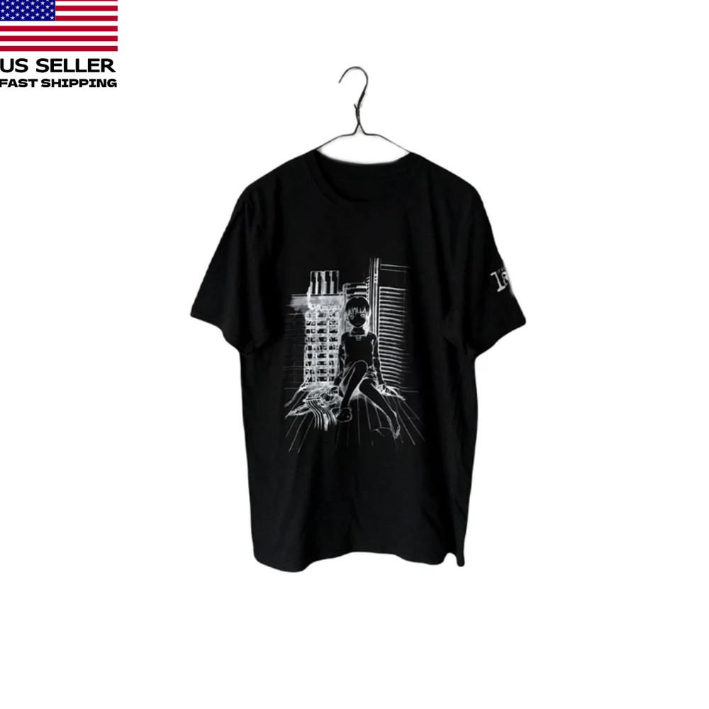 Serial Experiments Lain  v2 BLACK -Hight quality printing Unisex T-Shirt S