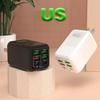 150W Multi-port Fast Charger: 4 USB + 2 PD Ports for EU, US, UK - 5V/2.4A