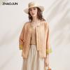 Women's Mulberry Silk New Chinese Style Seven-Sleeve Top