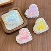 Korean Style Heart Shark Clip Elegant Bow Hair Claw Hair Accessories Acetic Acid Hair Claw  Party