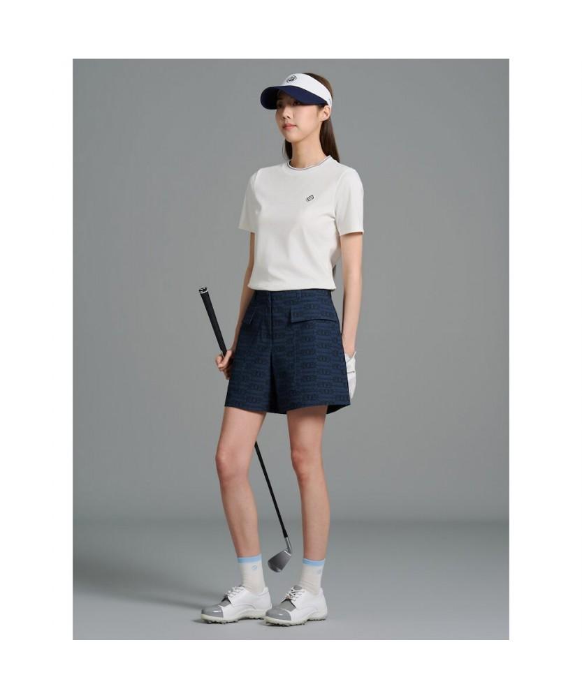 BEANPOLE GOLF Women'S Round Neck Short Sleeve T-Shirt With Back Detail - Ivory