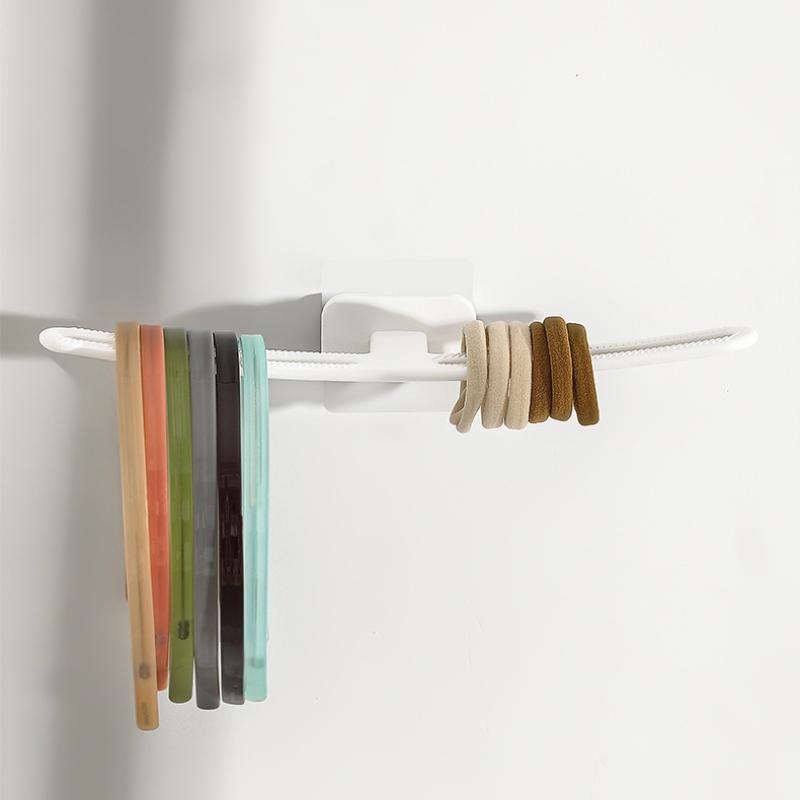 Non-marking Wall-mounted Hair Bands Hangers Hair Bands Hair Clips Head Rope Jewelry Organizer Household Multifunctional Organizer
