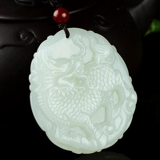 Hetian Jade Qilin Pendant with Certificate