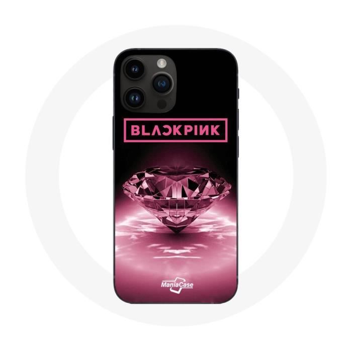 Case - Maniacase - Iphone 14 Pro - Black - Blackpink Logo - Diamond Finish