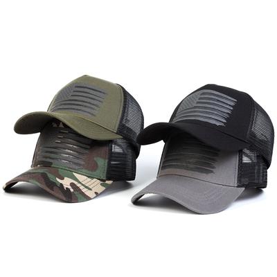 Berretto da baseball unisex con stampa bandiera americana, cappello estivo in rete traspirante, cappelli tattici mimetici da uomo, berretti da golf, Gorras