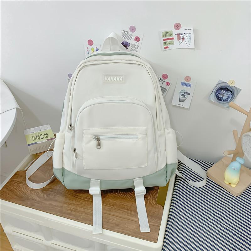 Schoolbag Simple School Bag Female Japanese ins College Student Versatile Travel Large Capacity Backpack Junior High School Student Backpack