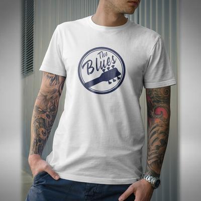 Modré tričko Rock and Roll Rhythm and Blues Kytara Basa Malé až 5XL