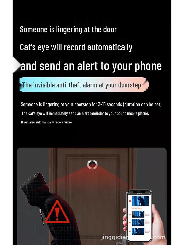 Tuya Wireless Video Doorbell Camera with Voice Intercom and Screen