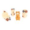 1Pc Japan Style Glasses Mobile Phone Holder Stationery Desktop Cat Decoration Collectible Home Decor Resin Craft Ornaments
