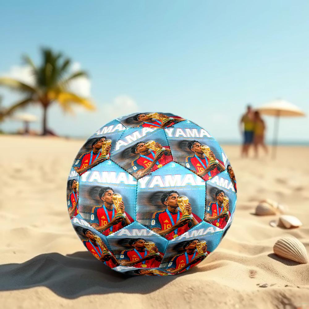 Lamine Yamal Size 5 Football High Elastic Soccer Ball For Outdoor Competition Daily Training Play