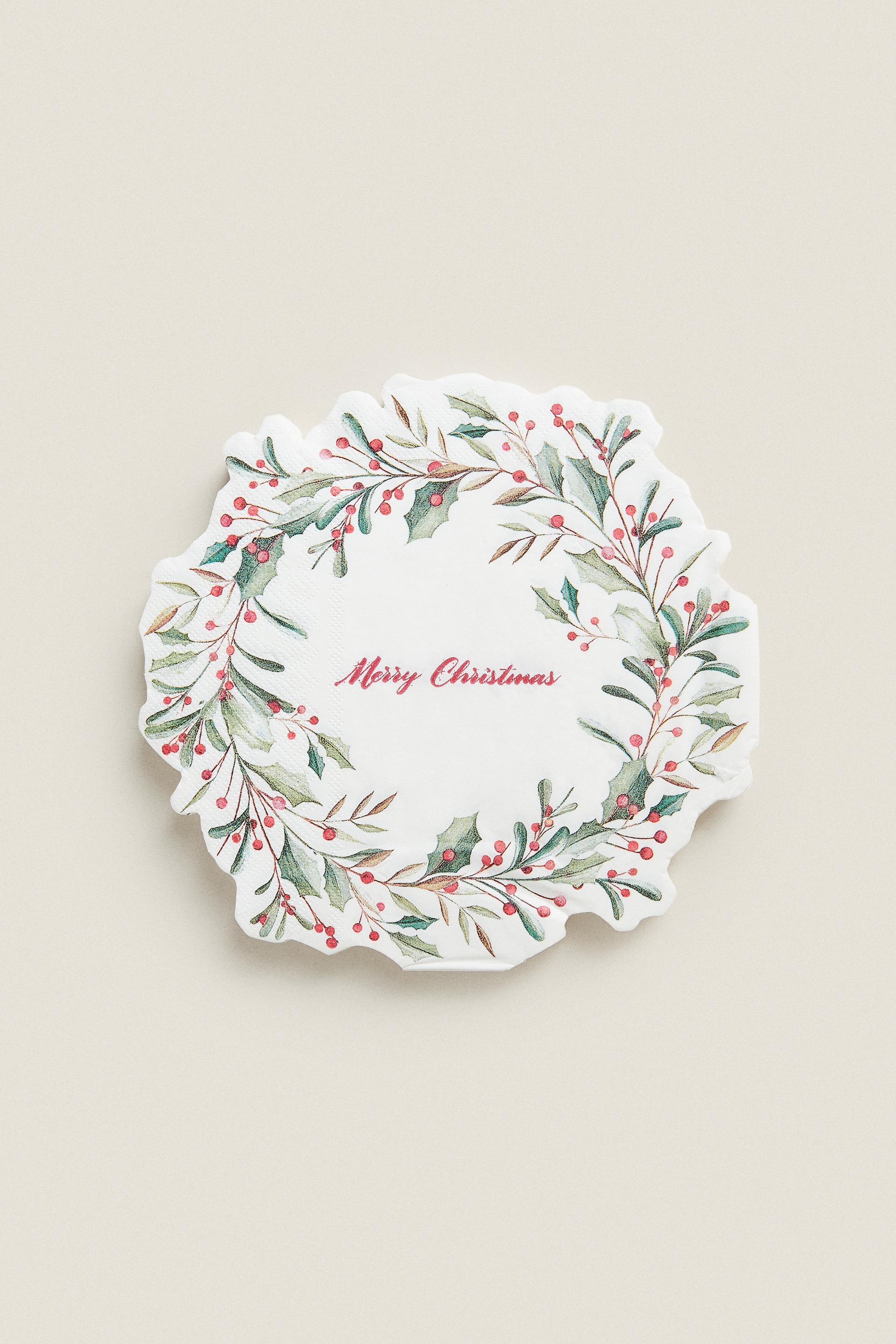 

Pack of christmas crown paper napkins (pack of 20)