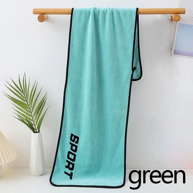 

Ultra fine fiber Sports towel Quick Drying gym yoga Sweat Absorbing Towel Embroidered beach towel mens and Womens 30x110cm 30x110cm зелёный