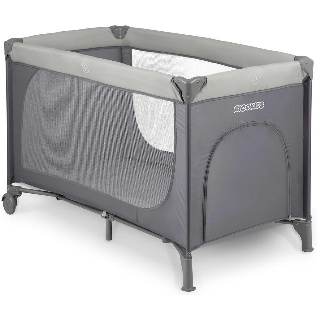 Culla da viaggio 125 X 65 X 78 Cm Rk-240 Grigio Chiaro