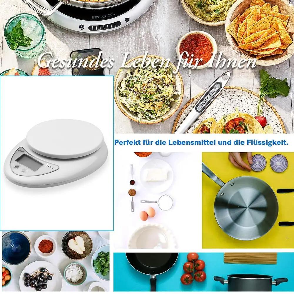 1g-5kg Digital Kitchen Scales High Precision Electronic Scale for Food Weighing Auto Zero LCD Display Measuring Scale Cooking Bake Tools