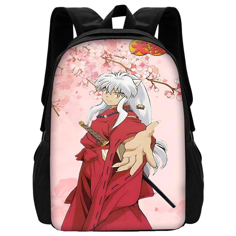 Inuyasha Warm Winter Child School Backpack with Lunch Bags ,Pencil Bags ,School Bags for Boys Girls Best Gift
