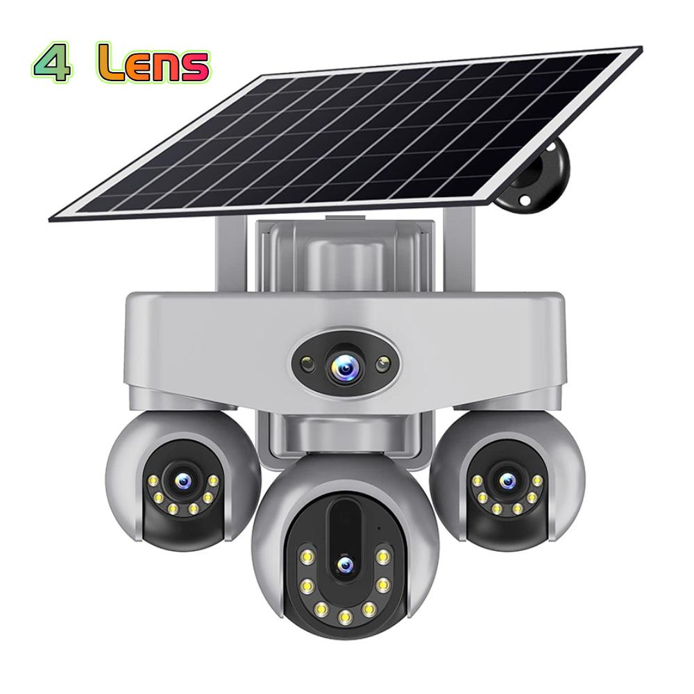 AOV Solar PTZ Kamera – 4G/WiFi, 3-Objektiv/3-Bildschirme, 4-Objektiv/4-Bildschirme & 5-Objektiv/4-Bildschirme Optionen verfügbar