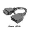 Heavy Duty Universal OBD 12pin To OBD2 Adapter Converter Cable Fit for Multiple Vehicle Diagnostics Plastic Construction